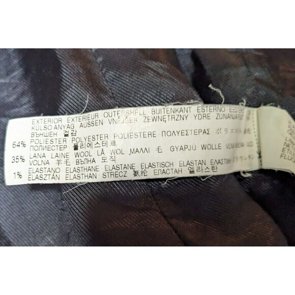 Zara Basic Long Sleeve Mock Neck Full Zip Wool Blend Jacket M - Picture 4 of 9